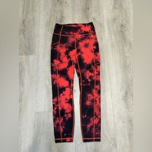 Lululemon Athletica Red and Black Leggings